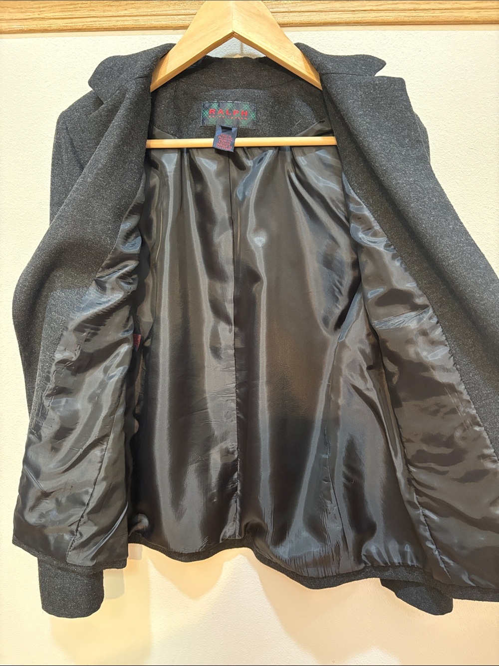 Ralph Lauren Dark Gray Blazer with Embroidered Crest - Picture 7 of 12